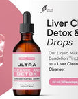 Liver Cleanse Detox & Repair Drops with Milk Thistle Extract, Dandelion Root Extract & Artichoke Extract. A Liver Support & Liver Health Formula. A Colon Cleanser and Liver Detox Supplement