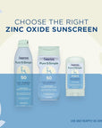 Coppertone Pure and Simple Zinc Oxide Mineral Sunscreen Spray SPF 50, Water Resistant Sunscreen for Sensitive Skin, Hypoallergenic and Fragrance Free, 5 Oz Can, Pack of 3