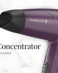 Remington Advanced Thermal Technology Hair Dryer, Travel Friendly Folding Handle, 1875 Watts of Drying Power