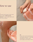 HANNI Extra-Long Shower Scarf, Japanese-Inspired Exfoliating Body Scrubber, Loofah-Like Wash Cloth for Dead Skin Removal