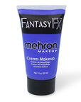 Mehron Makeup Fantasy FX Cream Makeup | Water Based | Halloween | Blue Face & Body Paint For Adults 1 fl oz (30ml) (Blue)