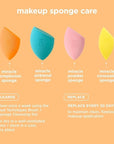 Real Techniques 6 Pack Assorted Makeup Blending Sponges, 3 Miracle Makeup Sponges, For Blending, Baking, And Setting, Use With Foundation & Powder, Dewy or Matte Finish, Cruelty-Free