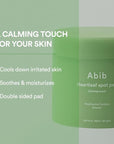 Abib Heartleaf Spot Pad Calming Touch 80pads 5.07 fl.oz. | Korean Acne Soothing Toner Pads for Face, Cleansing, Disposable, Exfoliant, Skin Care