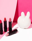 wet n wild Silk Finish Lipstick, Hydrating Rich Buildable Lip Color, Formulated with Vitamins A,E, & Macadamia for Ultimate Hydration, Cruelty-Free & Vegan - Fuchsia with Blue Pearl