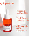 Pyunkang Yul PKY Radiance Vita Serum, 1 Fluid Ounce – Hydrating Serum for Dry Skin with Hyaluronic Acid, Niacinamide, Panthenol, Pearl Extract, 24-Hour Moisturizing and Elasticity Care, EWG Green