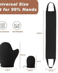 Self Tanning Mitt Applicator - EVYTTA 3 Set Self Tanner Mitt Applicator with Tanning Glove for Self Tan, Back Applicator, Mini Tanning Mitts Self Tanner Mit, Self Tan Mitt Applicator, Self Tan Mit