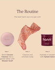 HANNI Extra-Long Shower Scarf, Japanese-Inspired Exfoliating Body Scrubber, Loofah-Like Wash Cloth for Dead Skin Removal