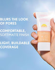 COVERGIRL Clean Fresh Blurring Skin Tint with SPF 30, 460 Deep Warm, Liquid Foundation, Soft Matte Finish, Smooths, Brightens, Blurs Pores, Mineral Sunscreen, Vegan Formula
