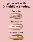 e.l.f. Halo Glow Highlight Beauty Wand, Liquid Highlighter Cruelty-free,Champagne Campaign