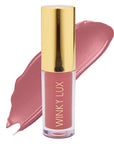 Winky Lux Very There Lip Oil, Hydrating Nude Pink Tint with Jojoba Oil, Non-Sticky Glossy Lip Oil, Tinted Pink Gloss for Juicy Lip, Muse
