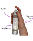 Trio Snail Mucin Unscented Cleanser, Toner