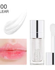 Hydrating Lip Glow Oil, Moisturizing Lip Glow Oil, Nourishing Glossy Transparent Lip Oil, Plumping Lip Oil, Lip Balm, Non-sticky Tinted Toot Lip Balm for Lip Care (CLEAR) 0.2 OZ