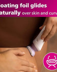 Philips Beauty Lady Electric Shaver Series 6000, Cordless with 4 Accessories, BRL136/00, White