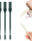 2025 New 2 in 1 Nasal Hair Cutter, Double Sided Nose Hair Knife Nostril Hair Remover Tool, Manual 360° Rotating Nose Hair Trimmer, Mini Noses Hair Remover Tool for Women and Men (Dark Green, 3 Pcs)