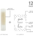 Andaz Press Personalized Lip Balm Party Glitter