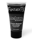 Mehron Makeup Fantasy FX Cream Makeup | Water Based | Halloween | Black Face & Body Paint For Adults 1 fl oz (30ml) (Black)