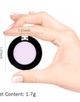 Monochrome Matte Eyeshadow Makeup Palette, Highly Pigmented Light Purple Eyeshadow Palette, Matte Pressed Powder Eye shadow Makeup, Single Vegan Eye Shadow, Daily Evening Women Girls Eyeshadow Gift12#