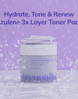 Moisturizing Toner Pads for Face - Azulene Moisturizer Facial Essence & Hydrating Sheet Masks Pads Helps Skin Barrier, Hydrating Skincare for Dry, Sensitive Skin Toner - 80ea (5.07 Oz)