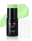 Go Ho Pastel Green Face Body Paint Stick,Water Based Washable Light Green Face Paint Stick,Non-toxic Full-coverage Cream Light Green Body Paint for Adults Children Halloween Cosplay SFX Makeup