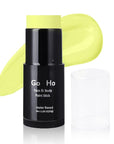 Go Ho Lemon Face Paint Stick - Water Based Washable Pastel Yellow Body Paint for Halloween Cosplay SFX Makeup