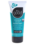 All Good Sunscreen - Sport Mineral Sunscreen Lotion, Reef Friendly, SPF 30+ for Face & Body, Water & Sweat Resistant (3 oz)