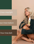 Express Self Tanning Mousse – Hyaluronic Acid, Fragrance-Free | Fast Bronzed Glow in 1-4 Hours for Face & Body | Lightweight, Non-Sticky, Suitable All Skin Types | 6.7 fl oz