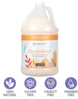 Ginger Lily Farms Botanicals All-Purpose Liquid Hand Soap Refill, Coco Mango, 100% Vegan & Cruelty-Free, Coconut Mango Scent, 1 Gallon (Pack of 4)