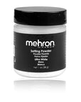 Mehron Makeup Setting Powder | Loose Powder Makeup (Ultra White) 1 oz