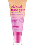 b.tan Gradual Self Tan Face Lotion | Addicted to the Glow - Daily Faical Tanning Cream for a Sunkissed Dark Bronze, Best Sunless Moisturizer, Hydrating Vitamin C, Travel Size, No Fake Tanner Smell