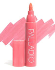 Palladio Lip Stain, Hydrating and Waterproof Formula, Matte Color Look, Long-lasting All Day Wear Lip Color, Smudge Proof Natural Finish, Precise Chisel Tip Marker, Pinky