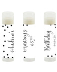 Andaz Press Personalized Milestone Birthday Party Black