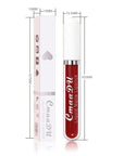 evpct 1Pcs Dark Red Liquid Matte Lipstick Lipgloss Set for Women, labiales mate 24 horas originales matte larga duracion 24 Hour Lipstick Lip Stains Long Lasting Waterproof 24, 16#