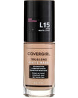 COVERGIRL Trublend Matte Made Liquid Foundation, L15 Porcelain, 2 Count