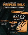 Jocko Mölk Whey Protein Powder 22g Sugar Free Monk Fruit Blend - Muscle Recovery & Growth, Packaging May Vary (31 Servings, Pumpkin)