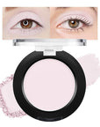 Monochrome Matte Eyeshadow Makeup Palette, Highly Pigmented Light Nude Eyeshadow Palette, Matte Pressed Powder Eye shadow Makeup, Single Vegan Eye Shadow, Daily Evening Women Girls Eyeshadow Gift 1#