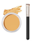 Kaely Cream Pot Concealer Full Coverage Makeup Set, Under Eye Brightener Color Correcting Concealer for Dark Circles, Waterproof Foundation Palette with Brush, Eye Ring Corrector de ojeras, 05