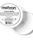 Mehron Makeup Clown White Professional Face Paint Cream Makeup | White Face Paint for Stage, Film, Cosplay, & Mime | Halloween Clown 7 oz (198g)