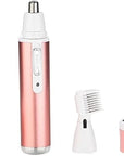 Electric Razor for Women Facial Hair Removal and 4 in 1, Bikini Trimmer Pubic Underarms Painless Nose Eyebrow Body Leg Hair Removal Rechargeable Hair Clippers Grooming Set