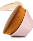 Daubigny Foundation Makeup Brush Flat Top Kabuki Hexagon Face Blush Liquid Powder Foundation Brush for Blending Liquid, Cream or Flawless Powder Cosmetics with Bonus Protective Case (Light Pink)