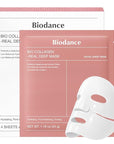 BIODANCE Bio-Collagen Real Deep Mask, Hydrating Overnight Hydrogel Mask, Pore Minimizing, Elasticity, Plumping Improvement, Korean Skincare, Stocking Stuffers for Teen Girls | 1.19oz(34g) x 4ea