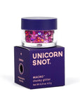 UNICORN SNOT Macro Face & Body Glitter | Cosmetic Grade Large-Particle Loose Glitter | Holiday Stocking Stuffer & Christmas Makeup | Safe for Face, Easy Application & Removal - Zinnia (Pink)