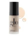 Glo Skin Beauty Luminous Liquid Mineral Foundation Makeup with SPF 18 (Porcelain) - Improves Uneven Skin Tone, Smooths & Corrects Imperfections, Sheer to Medium Coverage, Dewy Finish