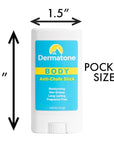 DERMATONE Travel Size Anti-Chafe Body Balm | Fragrance Free | Anti Chafing Stick | Pevent Friction & Skin Irritation | Long Lasting | Use for thigh, arm, chest, butt, ball chafing | Small .5oz Stick