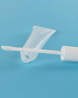 COSIDEA 50 pack Empty White 15ml Squeeze lip gloss tubes with wand 0.5oz soft lipgloss container chapstick containers empty tube