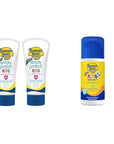 Banana Boat Kids Mineral Sunscreen Lotion SPF 50 Twin Pack and Sport Sunscreen Roll On Lotion SPF 60 Travel Size
