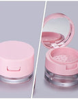 minkissy 2 Sets Powder Box Mini Containers Loose Powder Abs 3g