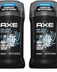 AXE Deodorant Stick for Men Cool Ocean For Long Lasting Odor Protection All Day Fresh Scent Men's Deo, Aluminum Free 3 oz (Pack of 2)
