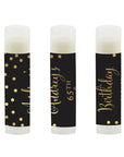 Andaz Press Personalized Milestone Birthday Party Black,