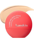 Hanskin Code on Double D Cream Foundation, Full Coverage Korean Liquid Skin Tint Foundation, Semi-Matte Finish, Lightweight Pore-Perfecting Base, 1.18 Fl Oz (21N LIGHT BEIGE)