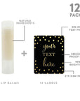 Andaz Press Personalized Lip Balm Party Black,